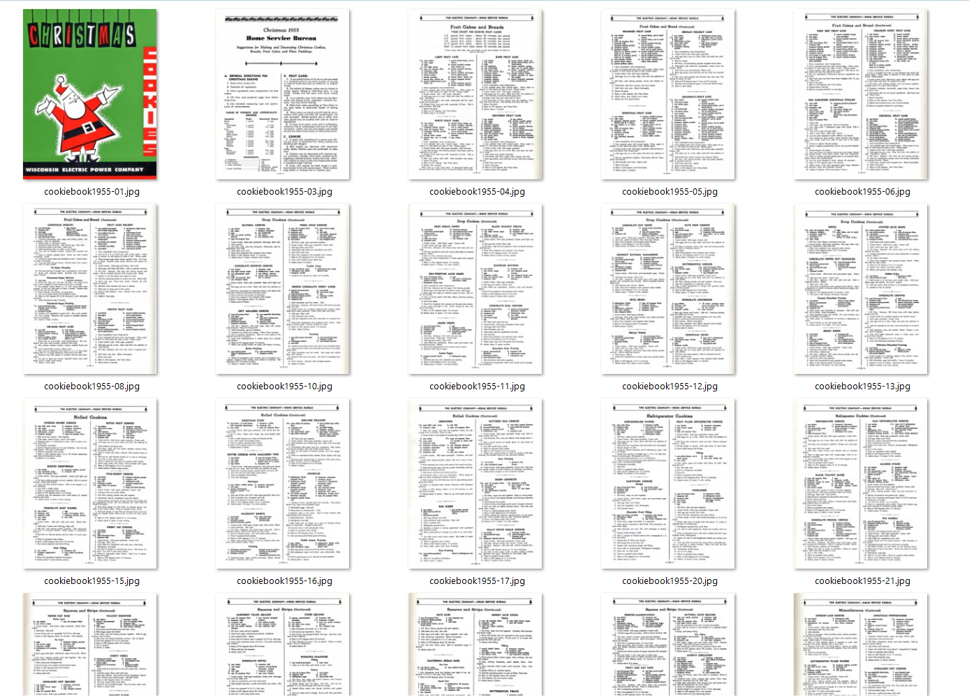 Vintage MCM Christmas Cookies Retro Holiday Recipes 6 Cookbook Books 1950s 1060s Printable PDF Instant Digital Download Desserts Clipart