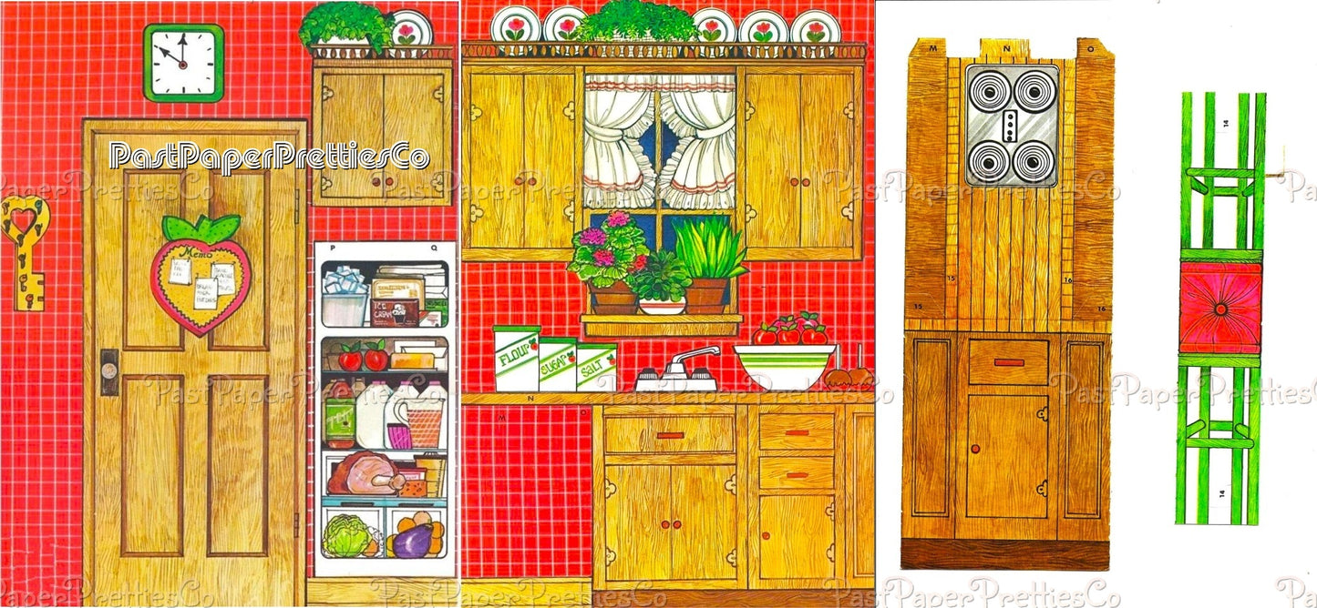 Vintage Paper Dolls Best Friends Playset 1983 Printable PDF Instant Digital Download Retro 80s Childhood BFF Clip Art