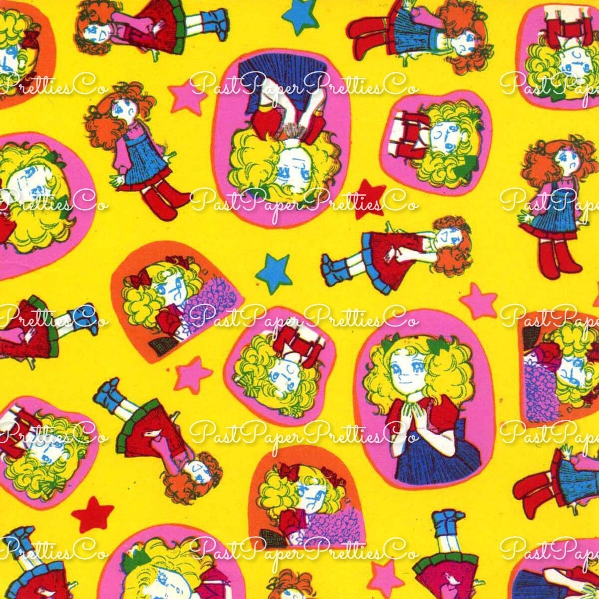 Vintage '70s Japanese Origami Paper Gift Wrap Cute Harajuku Kitsch Kawaii Printable PDF Instant Digital Download Wrapping Paper 18 Images