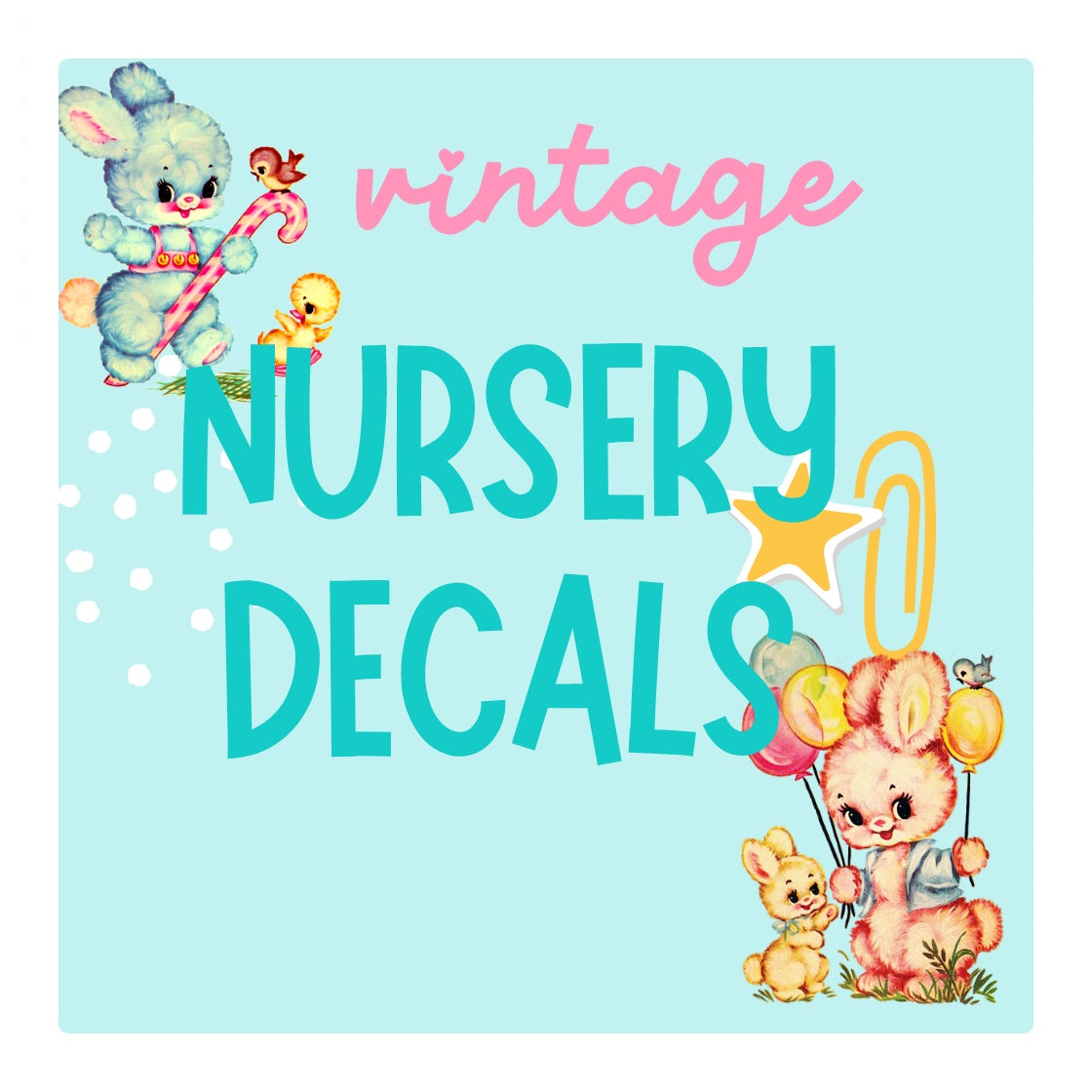 Vintage Nursery Decals