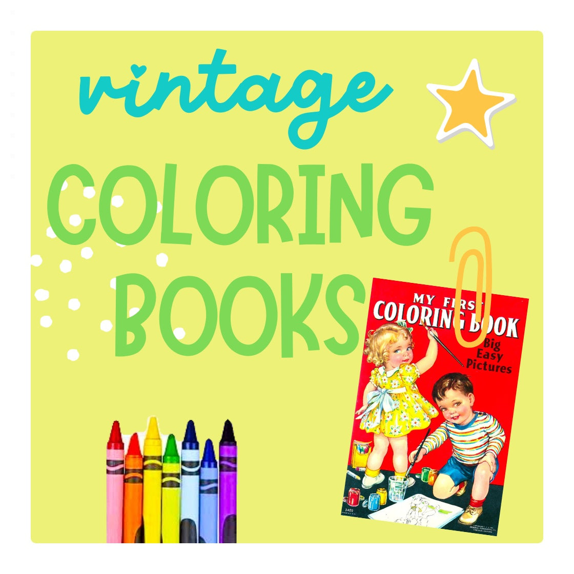 Vintage Coloring Books