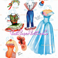 Vintage Paper Dolls Pretty Figure Skaters Ice Festival 1957 Printable PDF Instant Digital Download Figure Skating Clipart