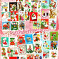 Vintage Printable Christmas Mailbox You've Got Mail Collage Sheets Retro MCM 36 Card Images PDF Instant Digital Download Cute Xmas Letters