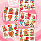 Vintage Cowgirl Valentines Day Card Images Collage Sheets Printable PDF Instant Digital ALL Cute Western Girls Themed Clipart