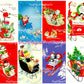 Vintage Christmas Sleighs Collage Sheets Retro MCM 62 Card Images PDF Instant Digital Download Merry Kitschmas Xmas Clipart
