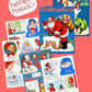 Vintage Printable Retro Christmas Cards Cut Outs 20 MCM Designs PDF Instant Digital Download 1956 Kitsch Kawaii Holiday Clip Art