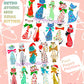 Vintage Retro Atomic Mod Christmas Kitty Cats 20 Kitsch Images Printable PDF Instant Digital Download Kitschmas Holiday Clipart