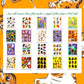 Vintage Retro 80s Halloween Sticker Sheets Printable PDF Instant Digital Download 20 Spooky Cute Designs