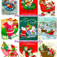 Vintage Christmas Sleighs Collage Sheets Retro MCM 62 Card Images PDF Instant Digital Download Merry Kitschmas Xmas Clipart