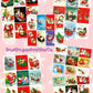 Vintage Christmas Sleighs Collage Sheets Retro MCM 62 Card Images PDF Instant Digital Download Merry Kitschmas Xmas Clipart