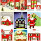 Vintage Printable Christmas Houses Snowy Outdoor Holiday Homes Collage Sheets Retro MCM Card 89 Images PDF Instant Digital Download