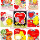 Vintage Food-In-Love Valentine Cards Images Anthropomorphic Fruit Veggies Couples Collage Sheets Printable PDF Instant Digital Download