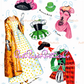 Vintage Paper Dolls Pretty Figure Skaters Ice Festival 1957 Printable PDF Instant Digital Download Figure Skating Clipart