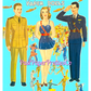 Vintage Paper Dolls Air Land and Sea WWII Air Force Army Navy Military Dolls 1943 Printable PDF Instant Digital Download Wartime Clipart