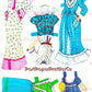 Vintage Paper Dolls Best Friends Playset 1983 Printable PDF Instant Digital Download Retro 80s Childhood BFF Clip Art