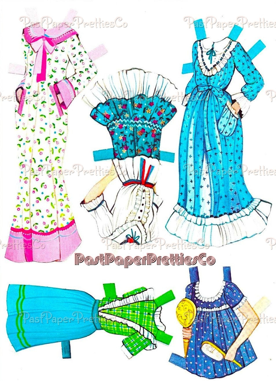 Vintage Paper Dolls Best Friends Playset 1983 Printable PDF Instant Digital Download Retro 80s Childhood BFF Clip Art