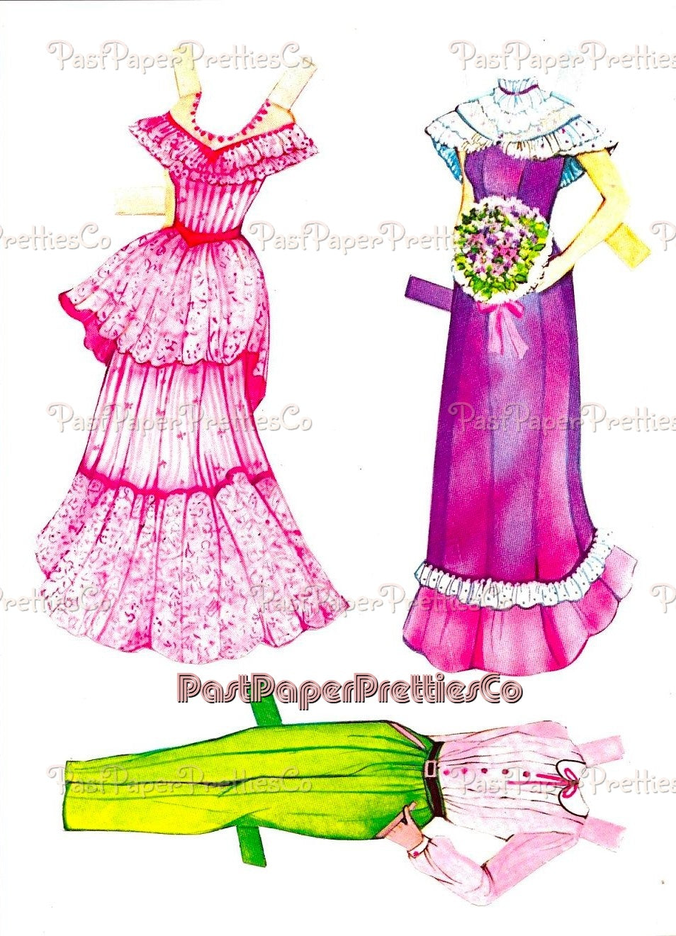 Vintage Paper Dolls Best Friends Playset 1983 Printable PDF Instant Digital Download Retro 80s Childhood BFF Clip Art