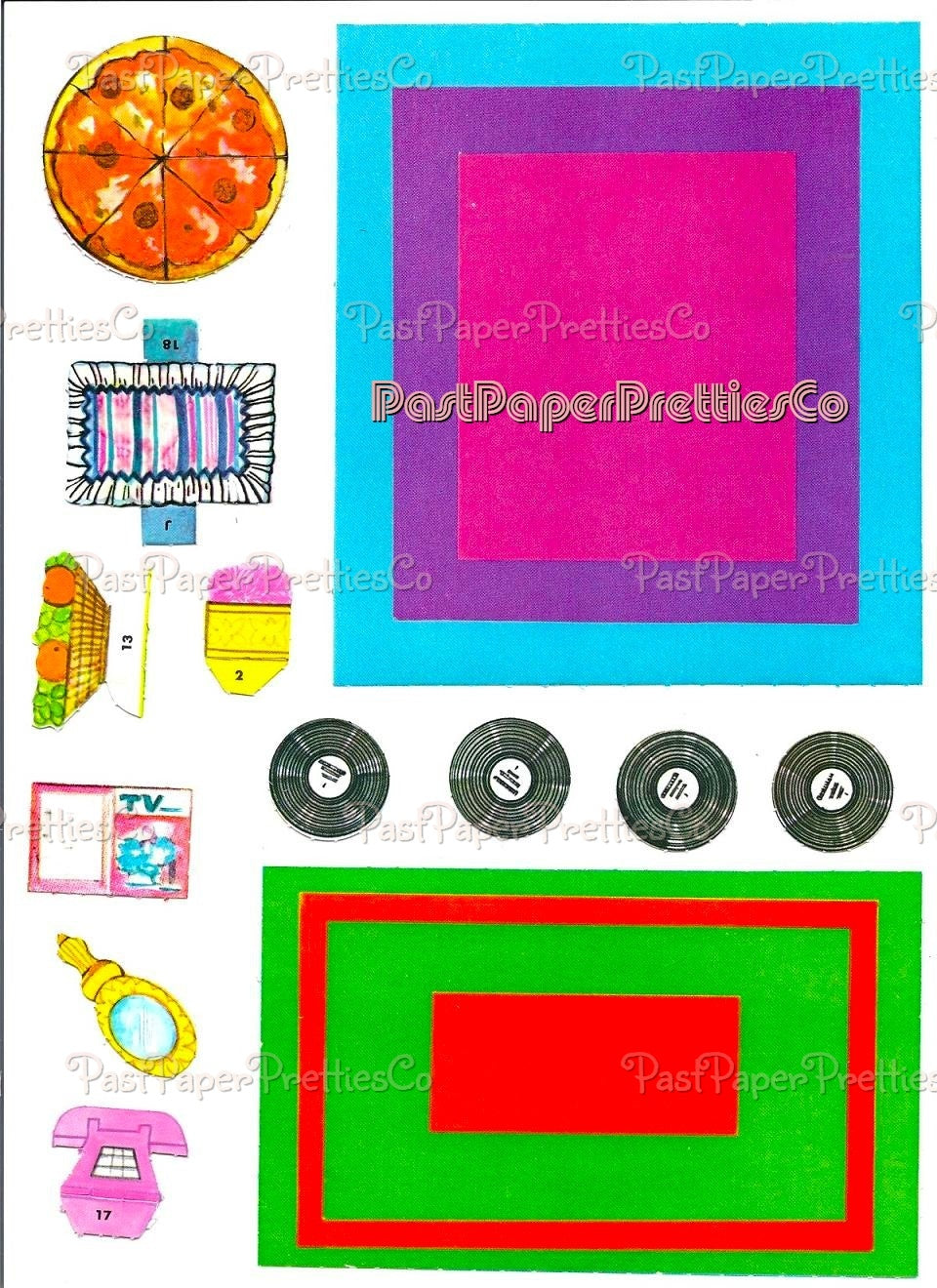 Vintage Paper Dolls Best Friends Playset 1983 Printable PDF Instant Digital Download Retro 80s Childhood BFF Clip Art