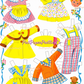 Vintage CUTE Baby Paper Dolls Dolls with Cloth-Like Clothes Printable PDF Instant Digital Download Sweet Kitsch MCM Babies Toddlers Clip Art