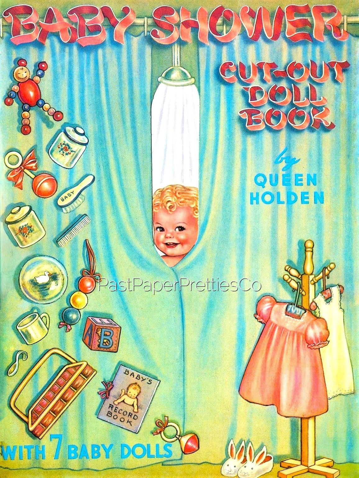 Vintage Paper Dolls Baby Shower 1942 Cute Adorable Babies Toddlers Printable PDF Instant Digital Download 8 Kitschy Baby Dolls Clip Art