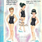 Vintage Paper Dolls Ballet Cut-Outs 1964 PDF Printable Instant Digital Download 5 Cute Kitsch Ballerina Dancer Girls Clip Art