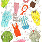 Vintage Paper Dolls Ballet Cut-Outs 1964 PDF Printable Instant Digital Download 5 Cute Kitsch Ballerina Dancer Girls Clip Art
