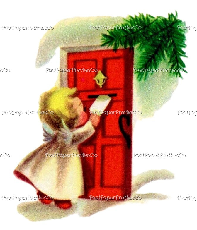 Vintage Printable Christmas Angel Kids Cards Collage Sheets Cute Boy Girl Cherubs Holiday Images PDF Instant Digital Download 18 Designs