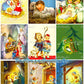 Vintage Printable Christmas Card Nativity Scene Images Collage Sheets PDF Instant Digital Download Cute Religious Gift Tags Cards