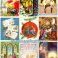 Vintage Printable Christmas Card Nativity Scene Images Collage Sheets PDF Instant Digital Download Cute Religious Gift Tags Cards