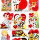 Vintage Valentines Day Doctor Nurse Themed Printable Card Image Collage Sheets PDF Instant Digital Download 36 ALL Cute Medical Hospital