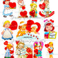 Vintage Valentines Day Doctor Nurse Themed Printable Card Image Collage Sheets PDF Instant Digital Download 36 ALL Cute Medical Hospital