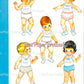 Vintage Paper Dolls Cute Quintuplets Cut-Outs 1964 PDF Printable Instant Digital Download Siblings Clipart