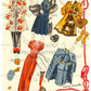 Vintage Paper Dolls Girlfriends 1944 Printable PDF Instant Digital Download 5 Pretty Girl Friends Forties Dolls Clip Art