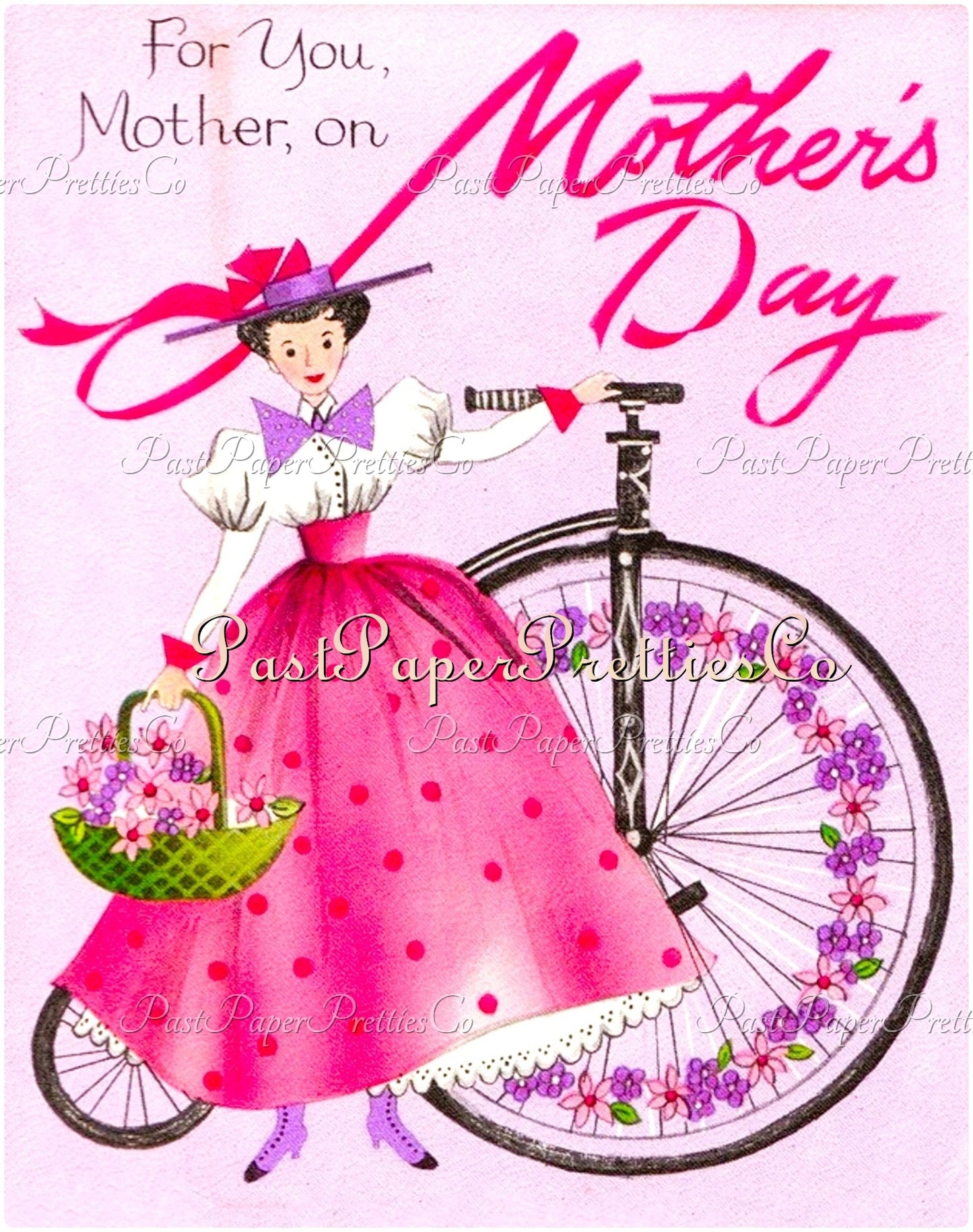 Vintage Printable Happy Mothers Day Greeting Card Images Collage Sheets PDF Instant Digital Download Cute MCM Mom Appreciation Clipart #2