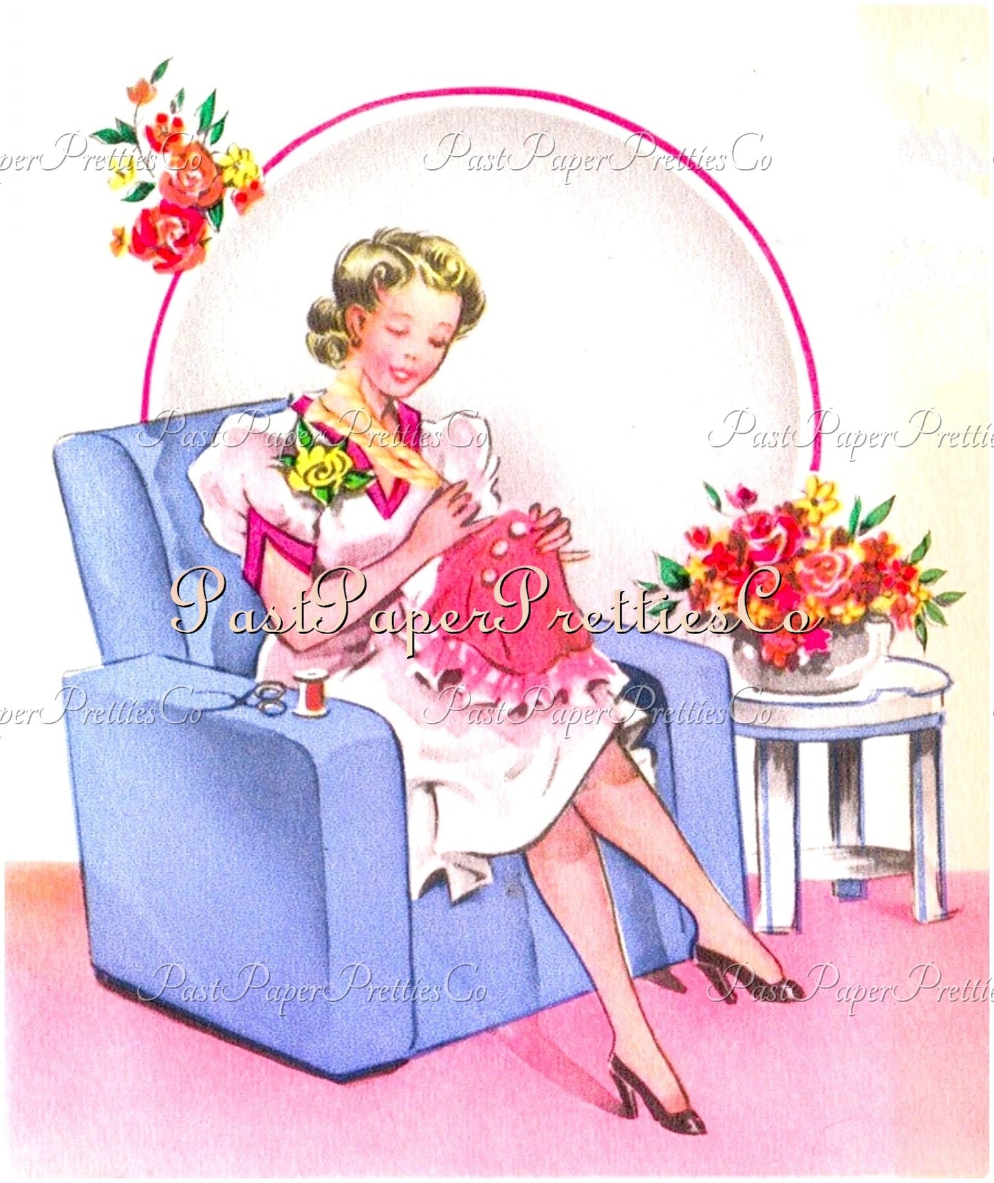 Vintage Printable Happy Mothers Day Greeting Card Images Collage Sheets PDF Instant Digital Download Cute MCM Mom Appreciation Clipart #2