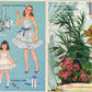 Vintage Paper Dolls The Heavenly Blue Wedding c. 1955 Printable PDF Instant Digital Download Wedding 6 Bridal Party Dolls & Clothes Clip Art