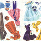Vintage Paper Dolls The Heavenly Blue Wedding c. 1955 Printable PDF Instant Digital Download Wedding 6 Bridal Party Dolls & Clothes Clip Art