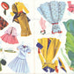 Vintage Paper Dolls The Heavenly Blue Wedding c. 1955 Printable PDF Instant Digital Download Wedding 6 Bridal Party Dolls & Clothes Clip Art