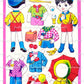 Vintage Printable Japanese Paper Dolls Cute Children Girls Boy Collage Sheets Kawaii Paper Toys PDF Instant Digital Download 4 Sheets