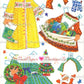 Vintage Paper Dolls Little Miss Christmas and Holly-Belle 1965 Printable PDF Instant Digital Download Kawaii Kitschy Cute Girls Clip Art