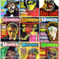 Vintage Retro Movie Monster Magazine Covers Collage Images Halloween PDF Instant Digital Download 24x9 Printable Sheets Spooky MCM Creatures
