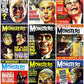 Vintage Retro Movie Monster Magazine Covers Collage Images Halloween PDF Instant Digital Download 24x9 Printable Sheets Spooky MCM Creatures