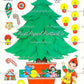 Vintage Merry Christmas Fun Push-Outs and Lace-Ups Ornaments Paper Dolls Printable PDF Instant Digital Download Retro 1960's Paper Crafts