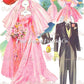 Vintage Paper Dolls The Pink Wedding 1952 Printable PDF Instant Digital Download Wedding 6 Bridal Party Dolls & Clothes