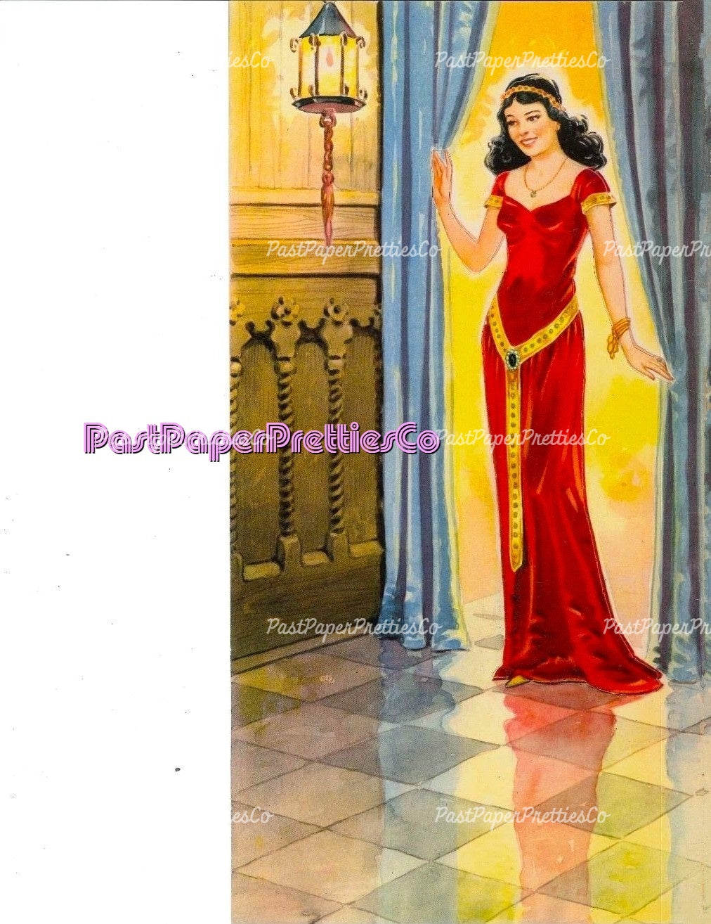 Vintage Paper Dolls Prince & Princess 1941 Printable PDF Instant Digital Download Royalty Royal Medieval King Queen Clip Art