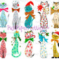 Vintage Retro Atomic Mod Christmas Kitty Cats 20 Kitsch Images Printable PDF Instant Digital Download Kitschmas Holiday Clipart