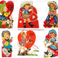 Vintage Cowgirl Valentines Day Card Images Collage Sheets Printable PDF Instant Digital ALL Cute Western Girls Themed Clipart