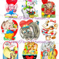 Vintage Valentines Day Elephants Printable Card Image Collage Sheets PDF Instant Digital Download 66 Cute Ellie Pachyderm Animal Clipart