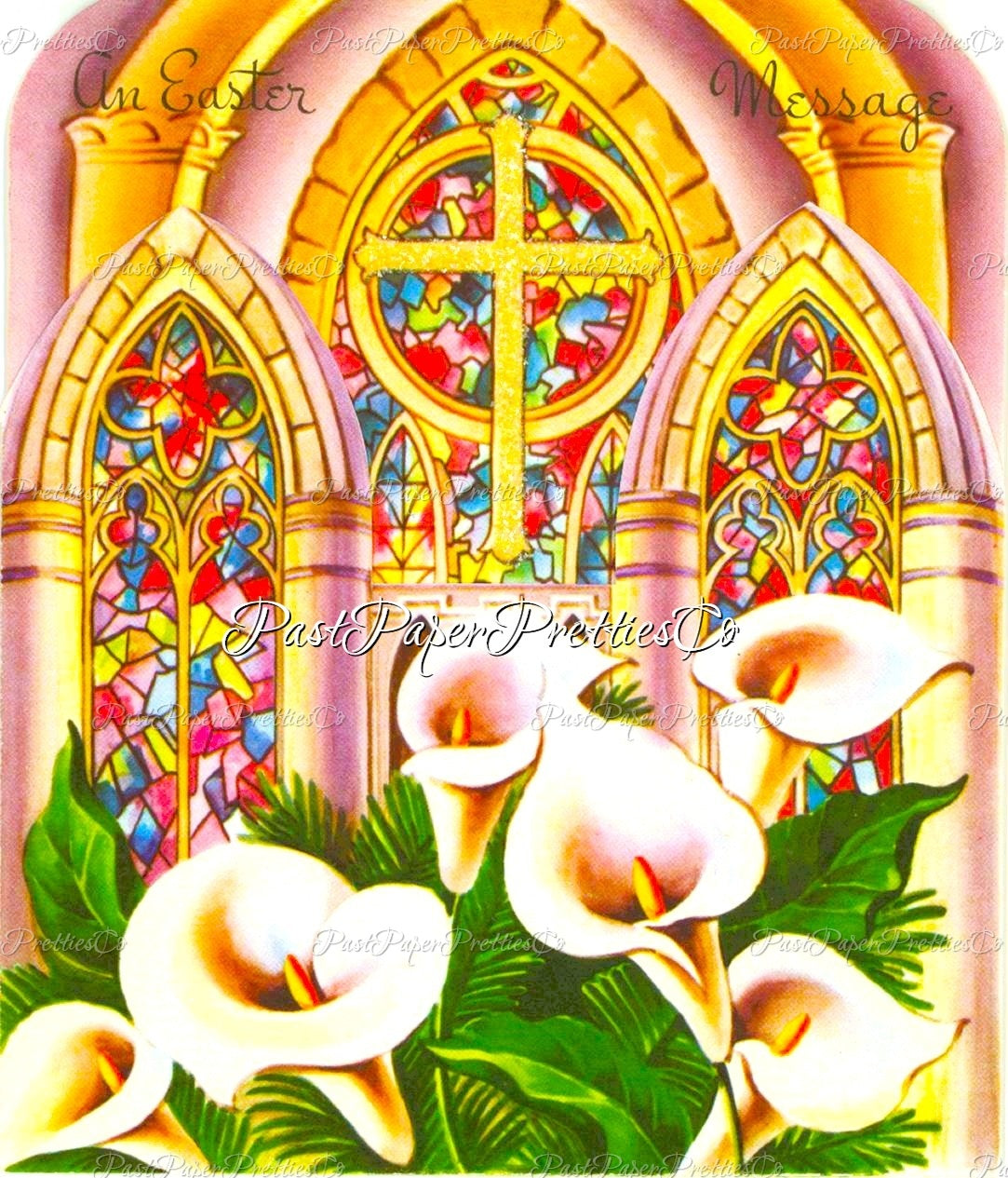 Vintage Printable Religious Easter Card Images PDF Instant Digital Download 18 Religious Jesus Christian Happy Easter Clip Art