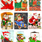 Vintage Christmas Santa Claus Vehicles Card Collage Sheets Printable PDF Instant Digital Download Planes Trains Automobiles 110 Images